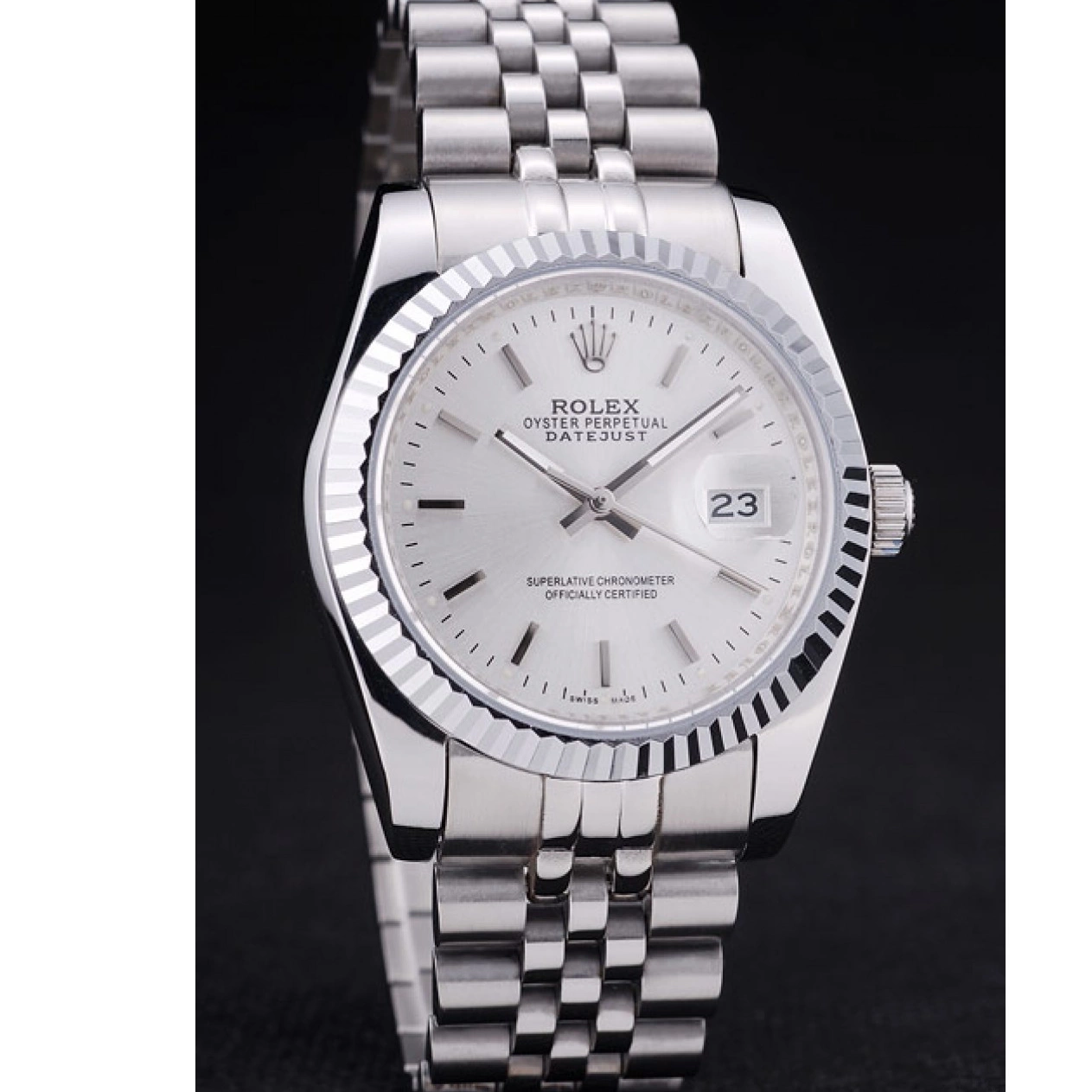 MiroTime 0808 Rolex Datejust Silver Dial Ribbed Bezel 7457